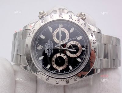 Best Quality Replica Rolex Daytona Watch Black Face